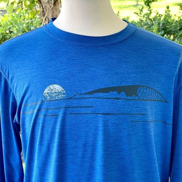 Prana Long Sleeve Graphic Tee Shirt. Large. - Picture 2 of 5